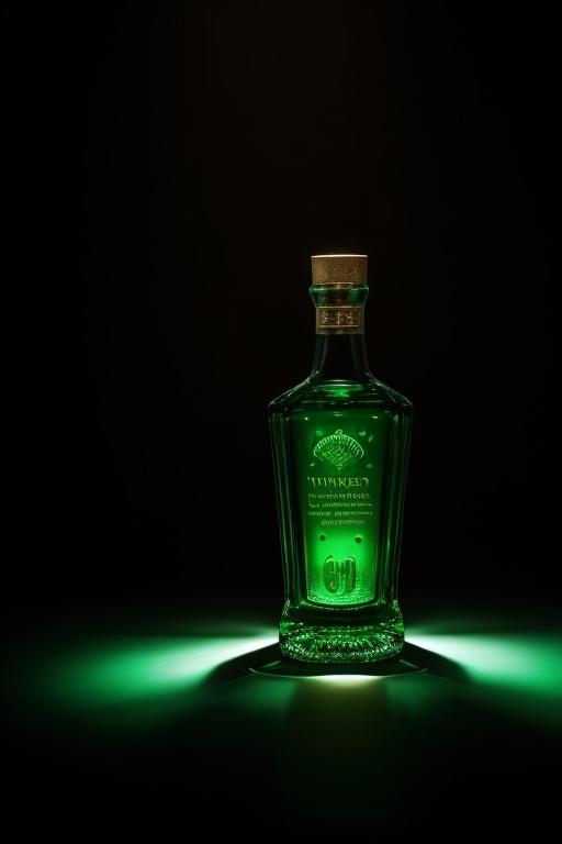 DreamShaper_v7_A_whisky_bottle_illuminated_by_a_single_spotlig_3
